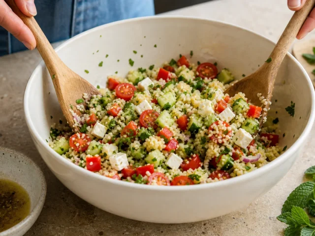 Couscous-Salat fertigstellen