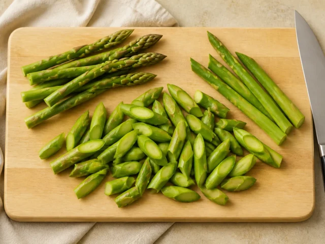 Spargel schneiden