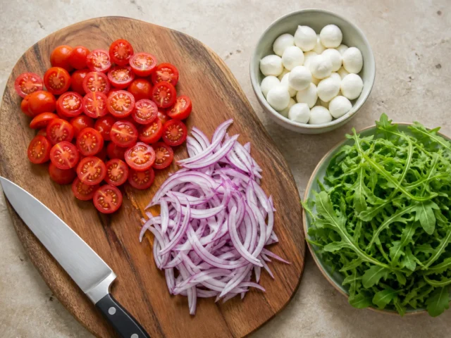 Salatzutaten vorbereiten